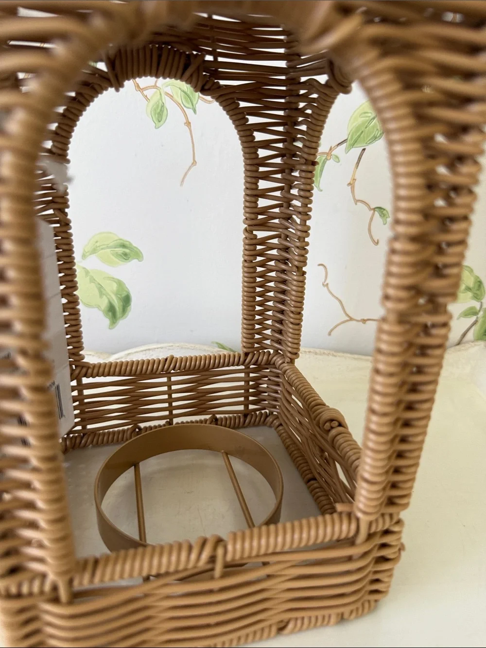 My Texas House Rattan Wicker Lantern - 12”